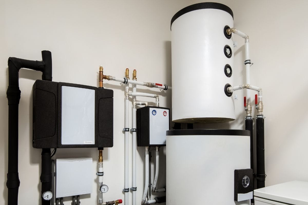 A heat pump water heater.