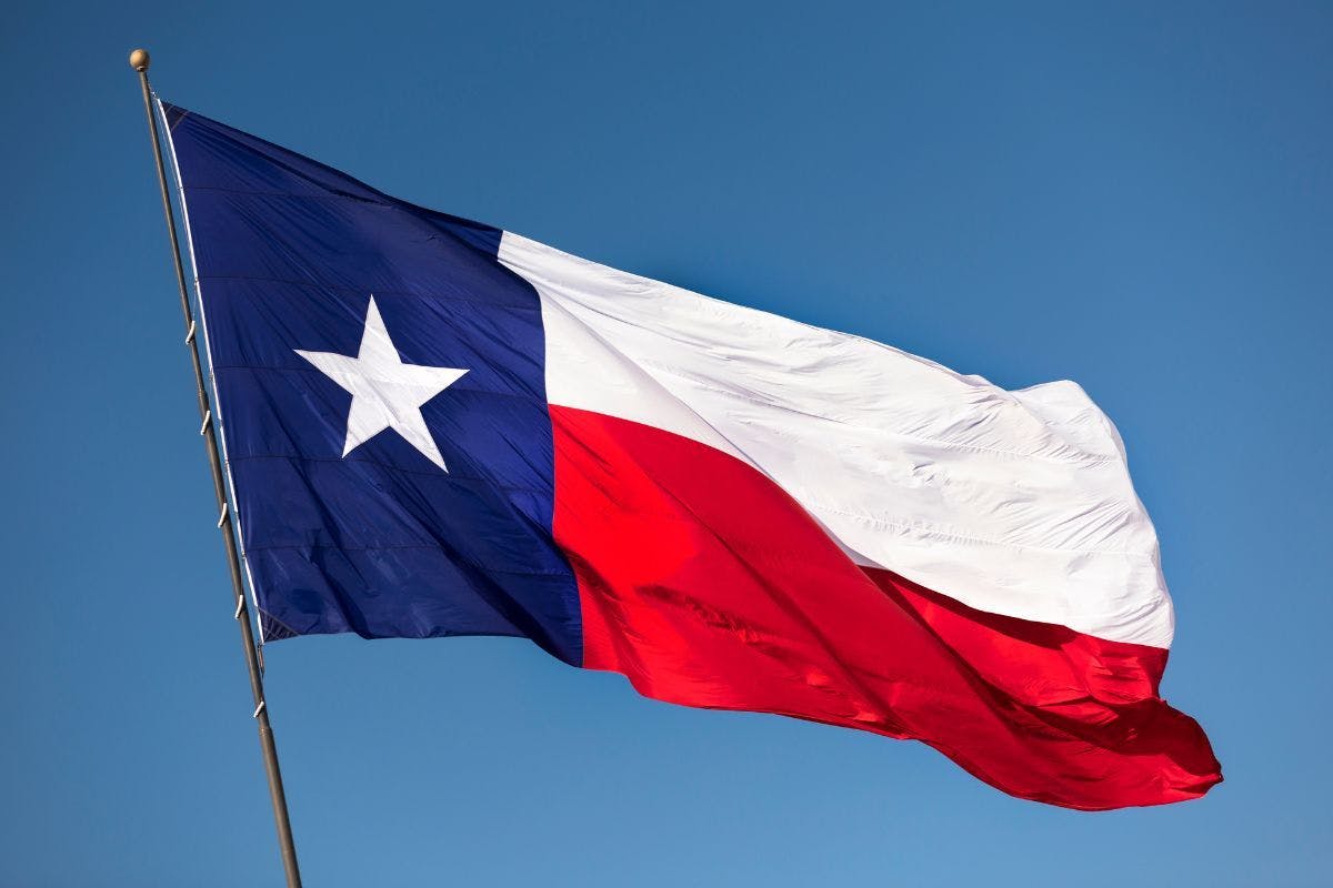 The Texas flag.