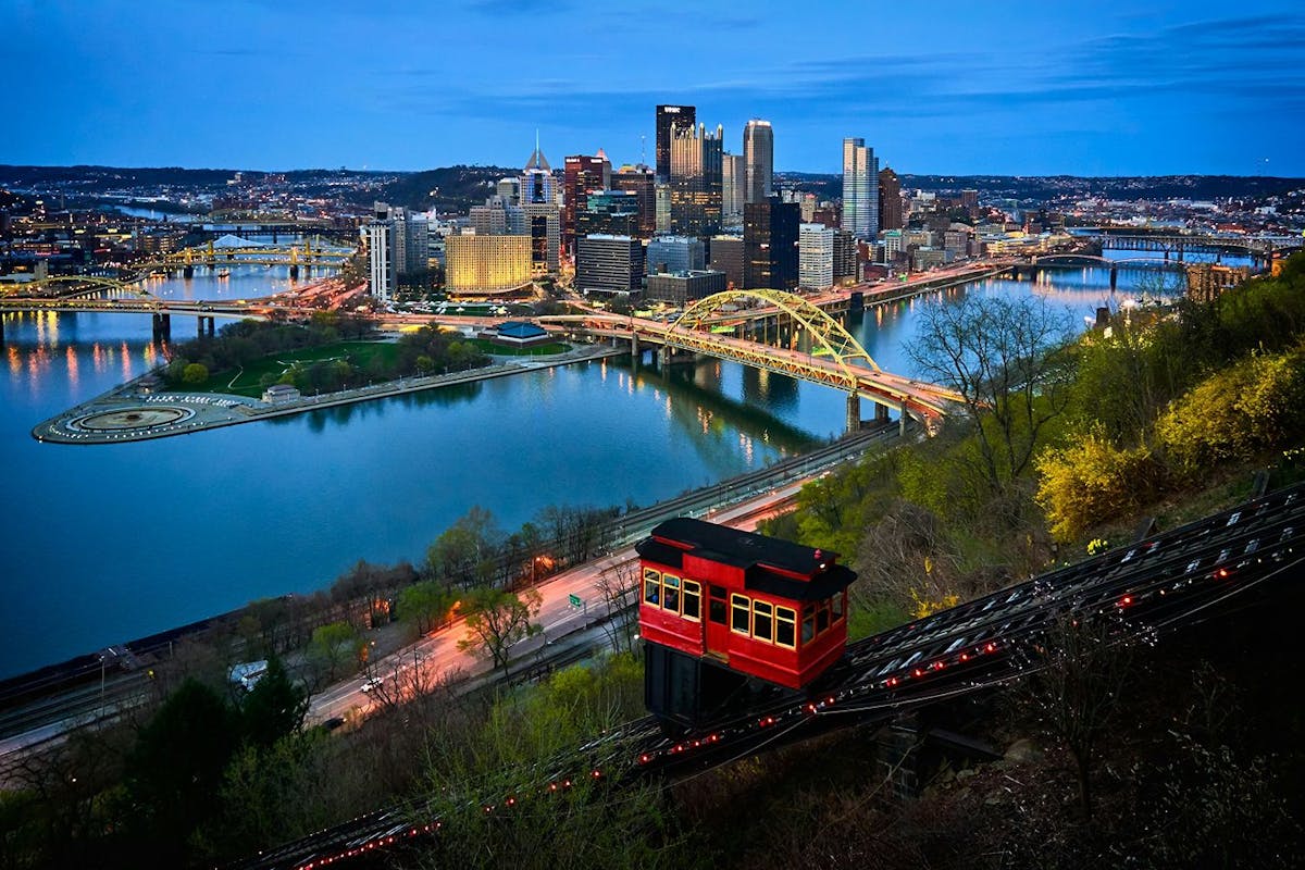 A view of the Pittsburgh skyline.