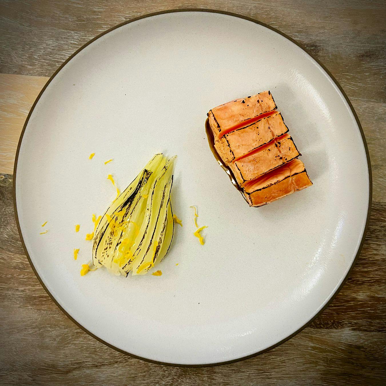A dish prepared by DJ.