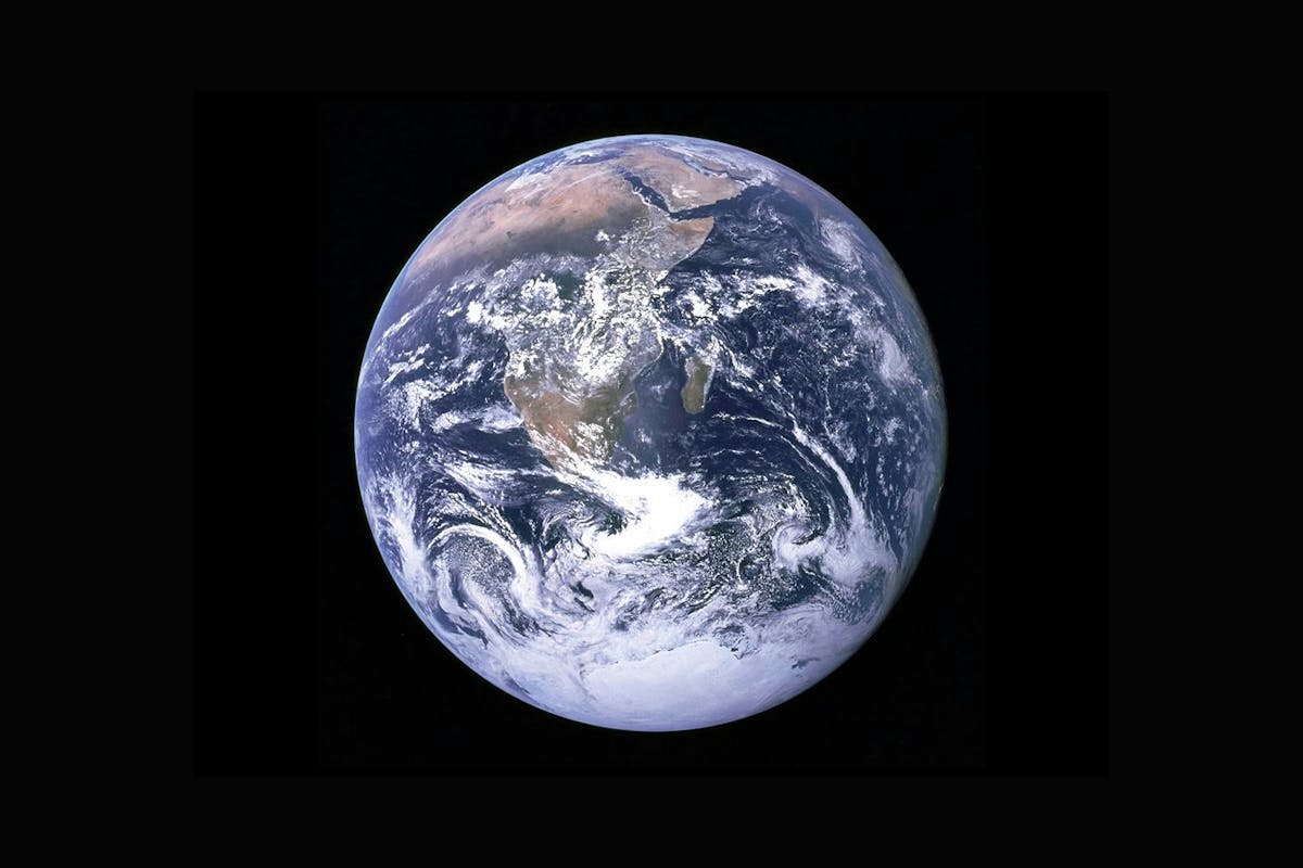 Earth viewed from space.