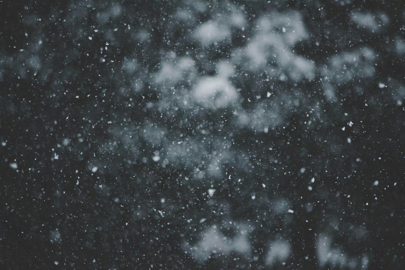 A light snow falling.