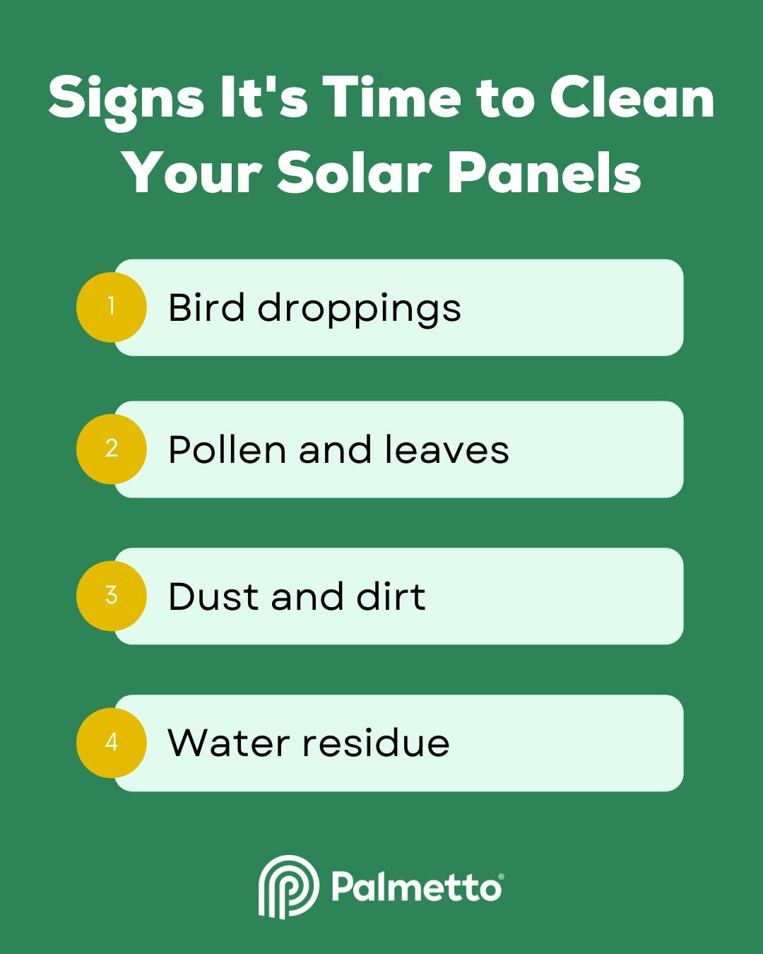4 signs it's time to clean your solar panels