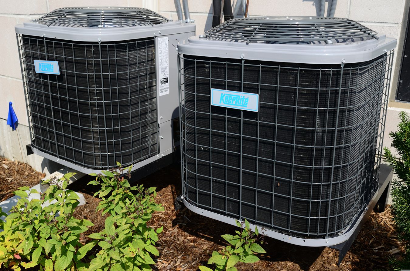 Two exterior air conditioning units.