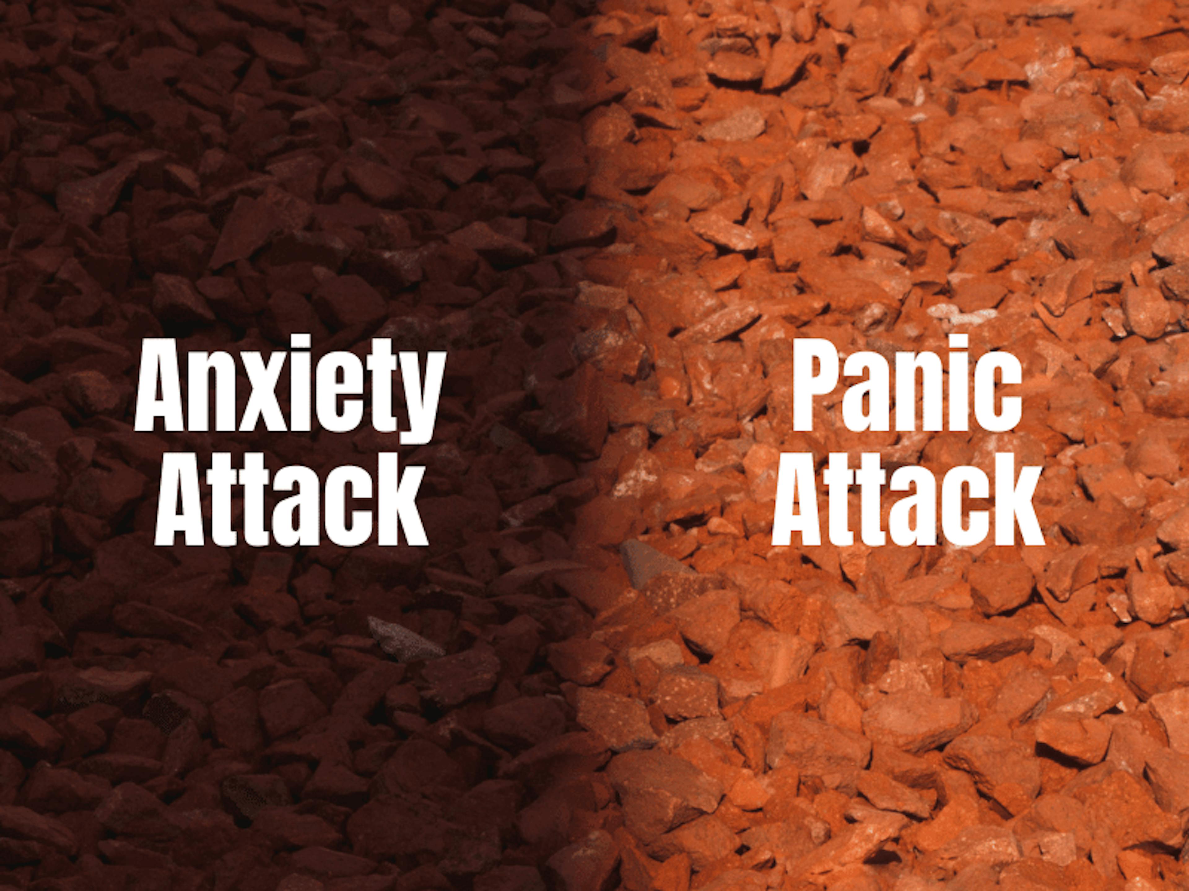 Panic attack and anxiety attack comparison