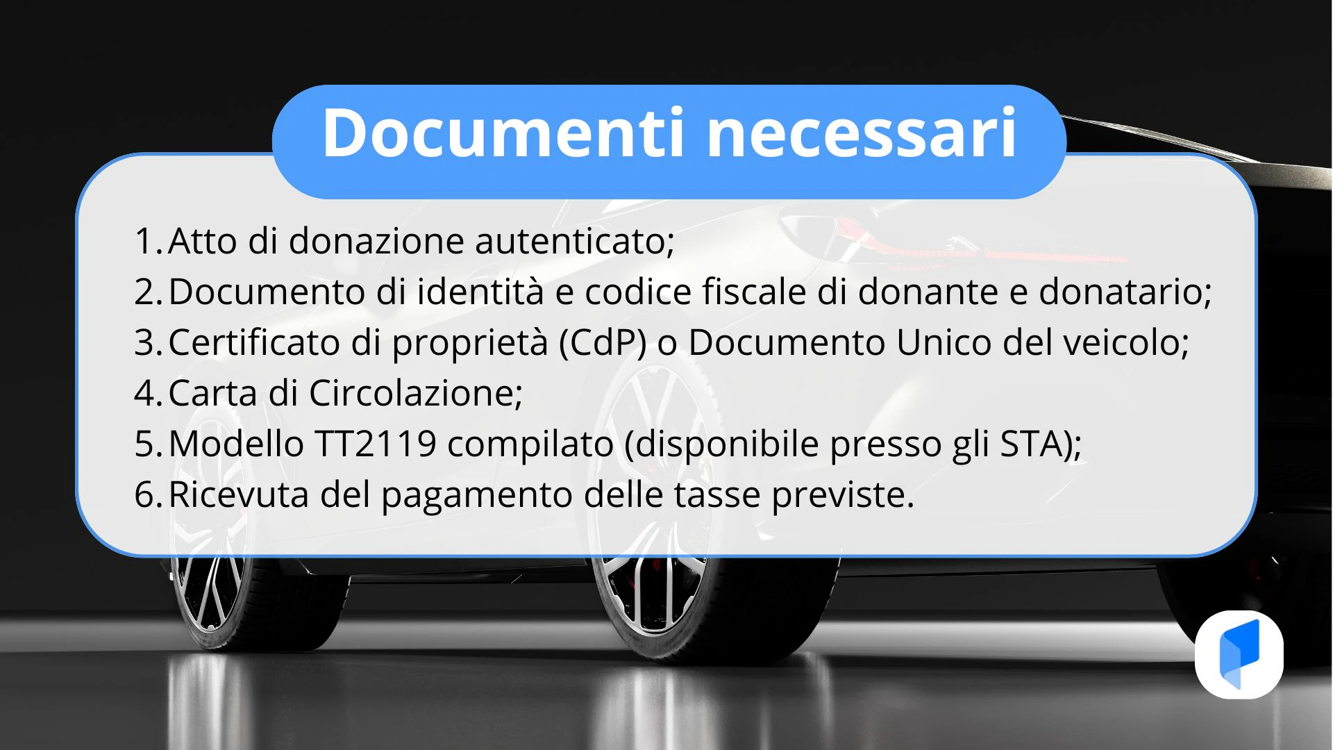 simulazione passaggio di proprietà auto