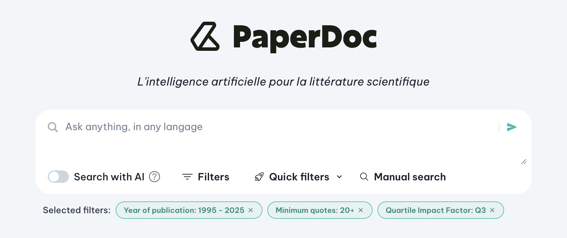 PaperDoc search engine