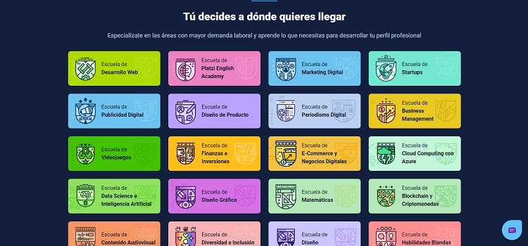 Escuelas en Platzi | Página web