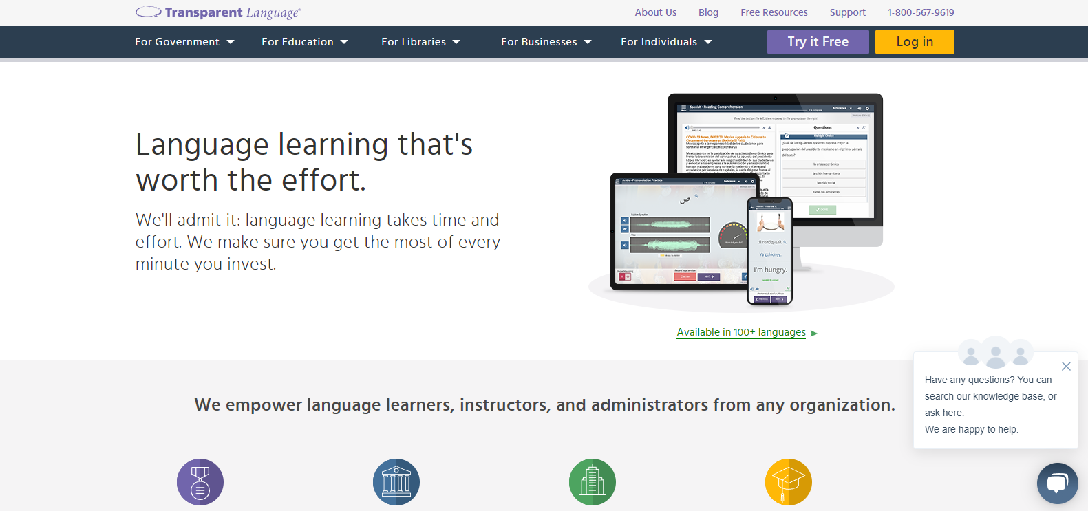 Transparent Language para aprender ingl&eacute;s