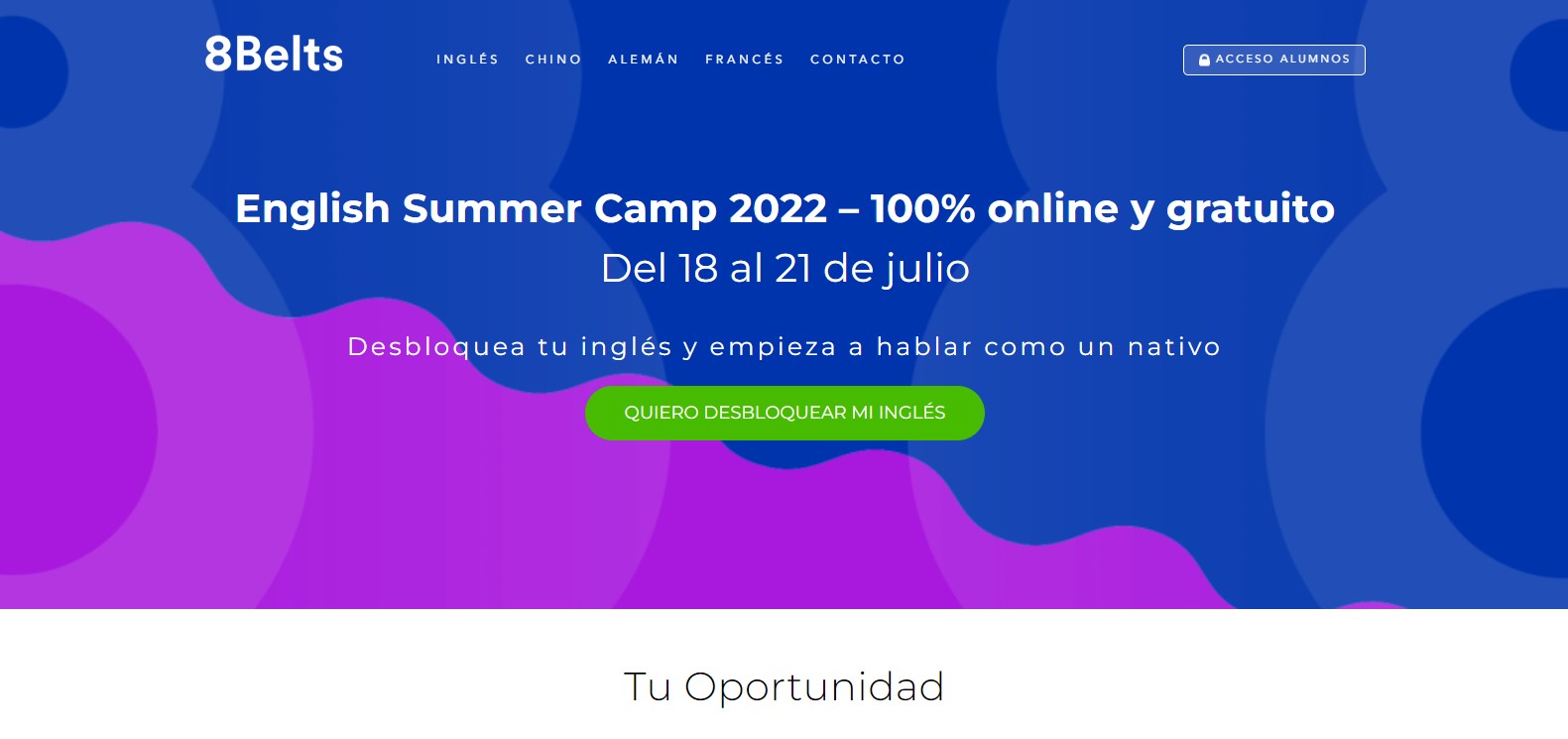 p&aacute;gina web de 8belts