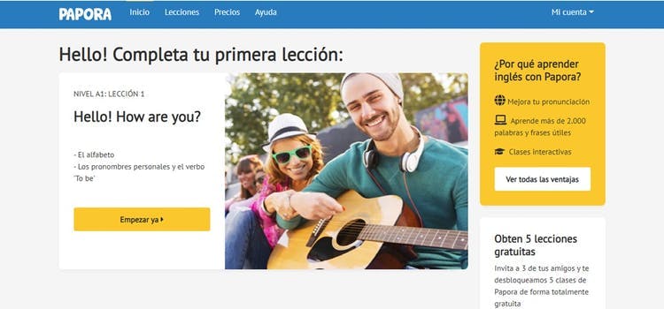 Papora para aprender inglês