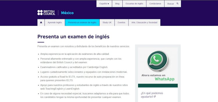Exámenes del british council