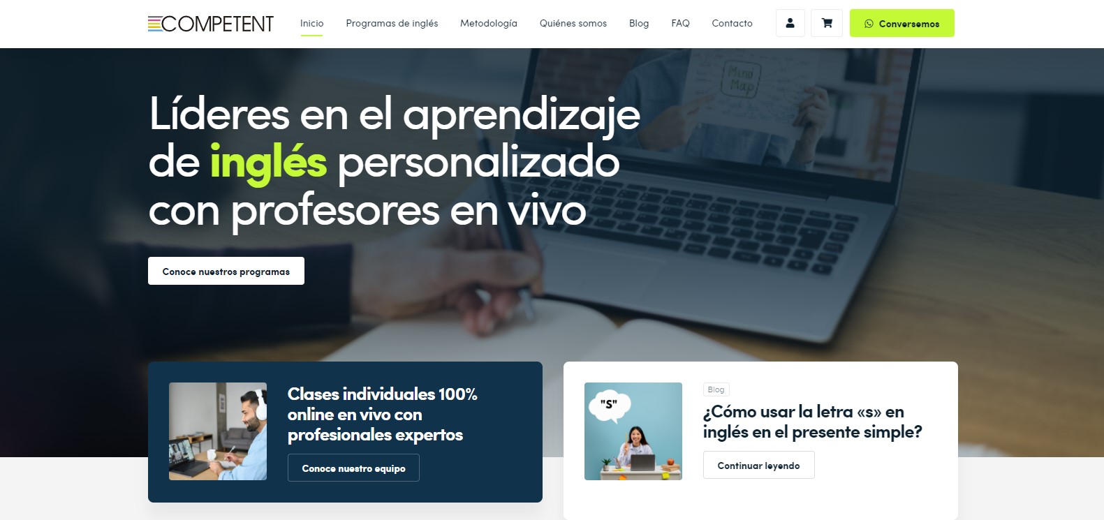 Aprender ingl&eacute;s con Complement en Chile