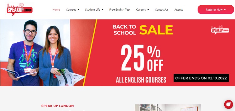 P&aacute;gina web da Speak Up London