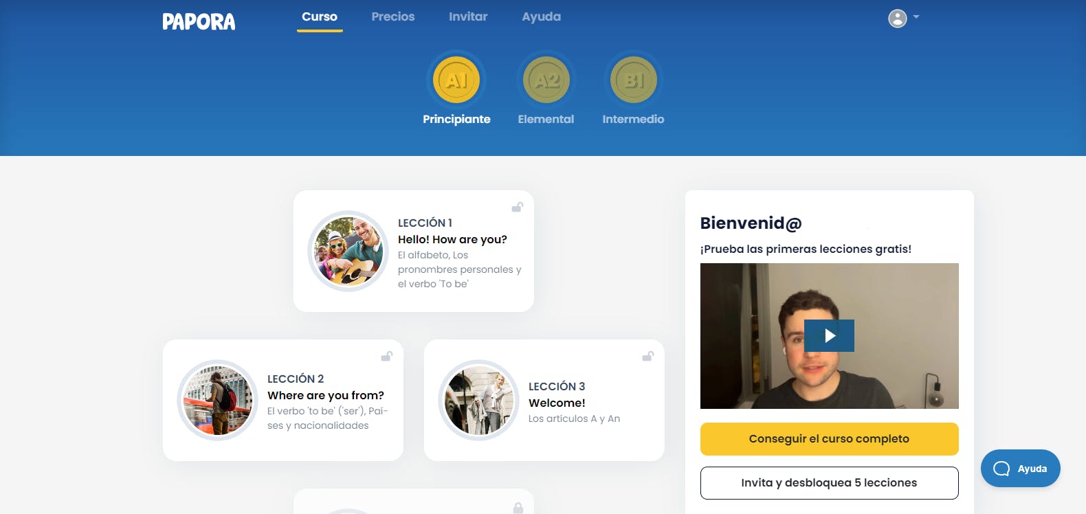 Página web do Papora