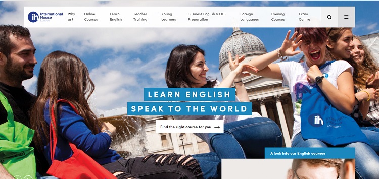 P&aacute;gina web do Islington Centre for English | Curso no Reino Unido