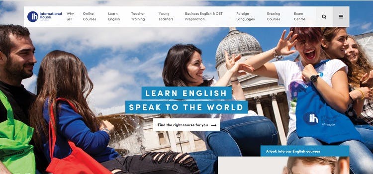 Página web do Islington Centre for English | Curso no Reino Unido
