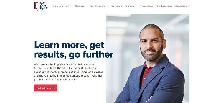 Wall Street English site web