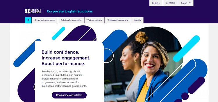 Programme pour entreprises du British Council | Site web