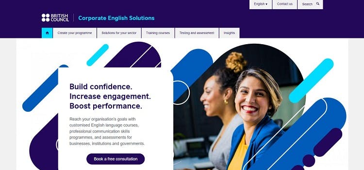 Programme pour entreprises du British Council | Site web