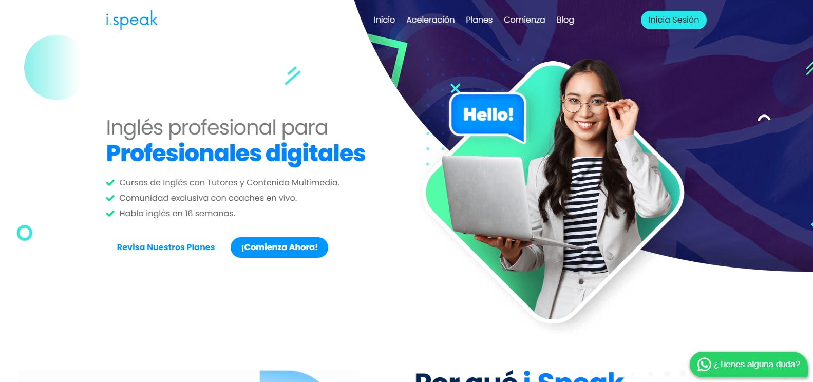 Aprender inglés con ispeak