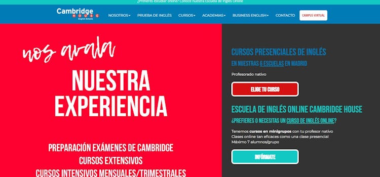 Cambridge House para estudiar inglés presencial