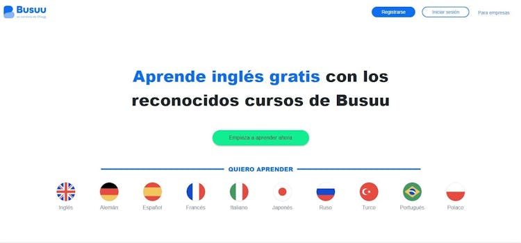 Sito web Busuu