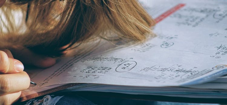 child, homework, math