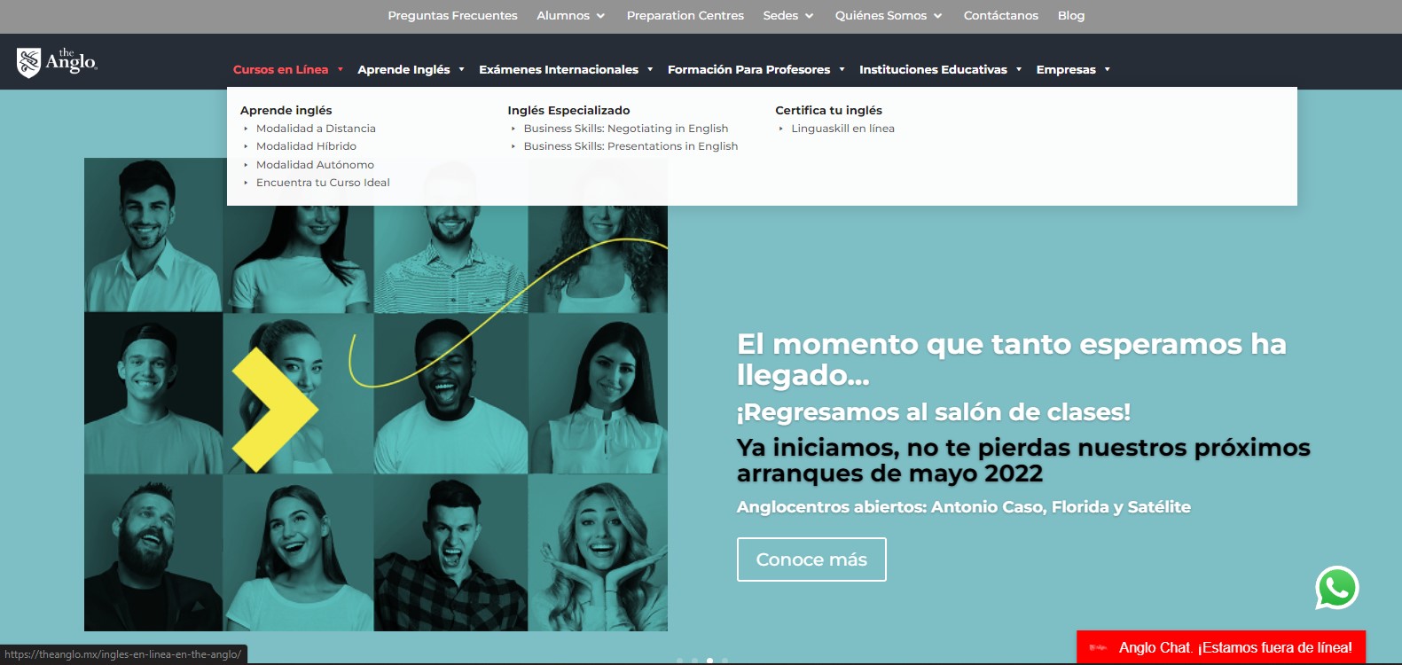 The Anglo para aprender ingl&eacute;s cursos