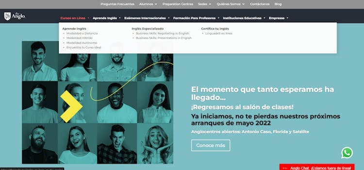 The Anglo para aprender inglés cursos