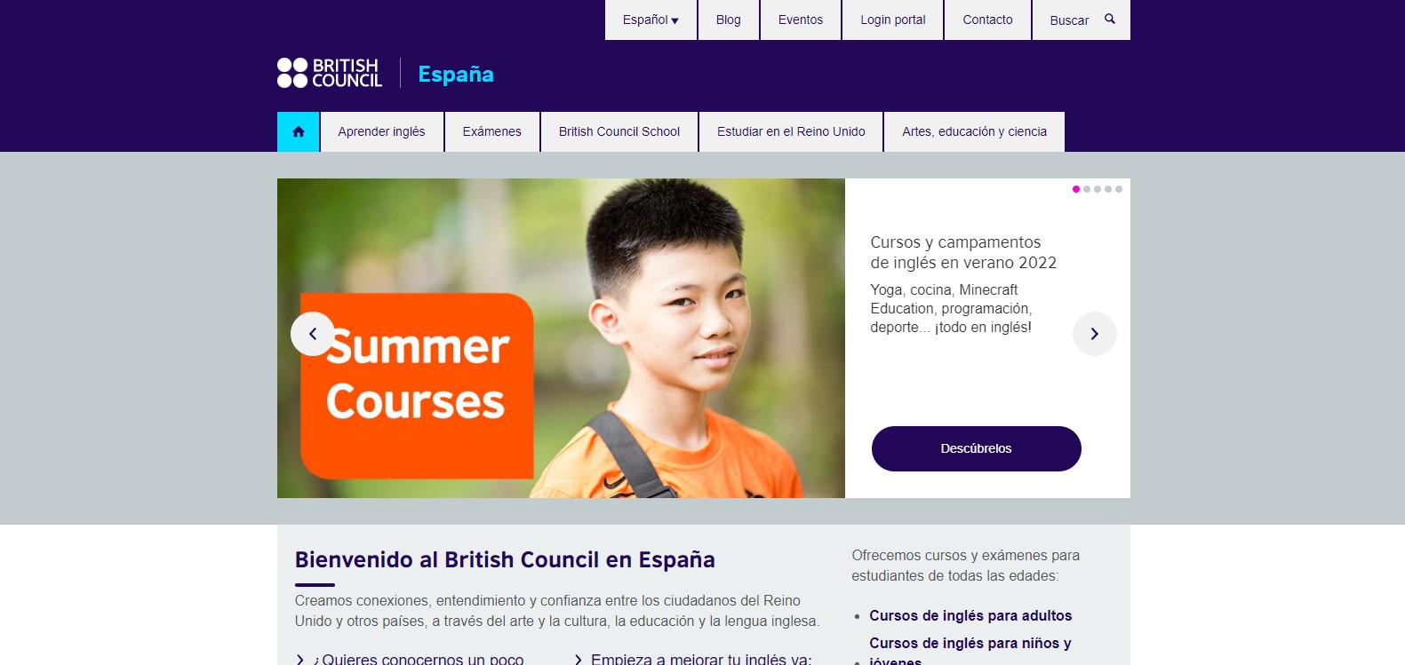 British Council para aprender ingl&eacute;s en Espa&ntilde;a