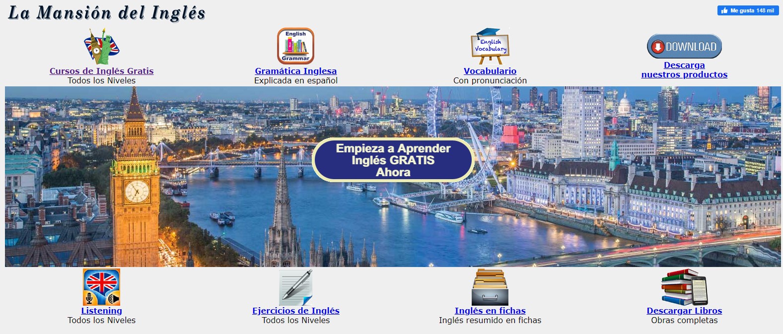 La mansi&oacute;n del ingl&eacute;s, recursos para estudiar