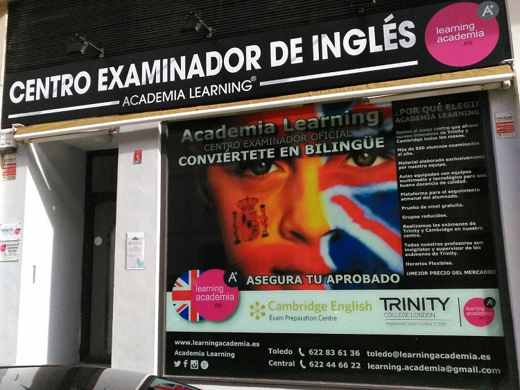 Fachada de la academia Learning en Toledo