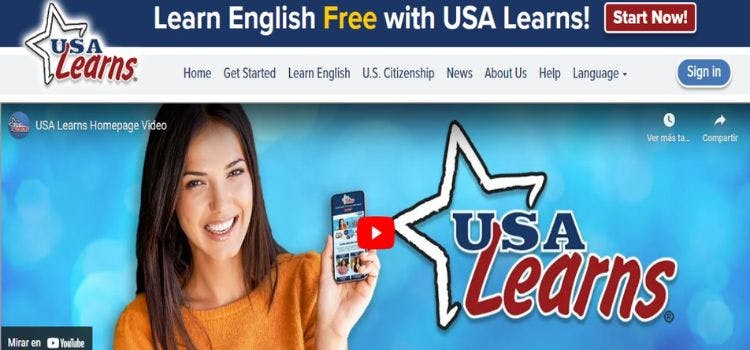 Página web de Usa Learns
