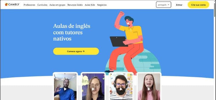 Cambly site para aprender ingles/ aplicativo