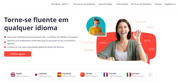 Italki  plataforma on-line