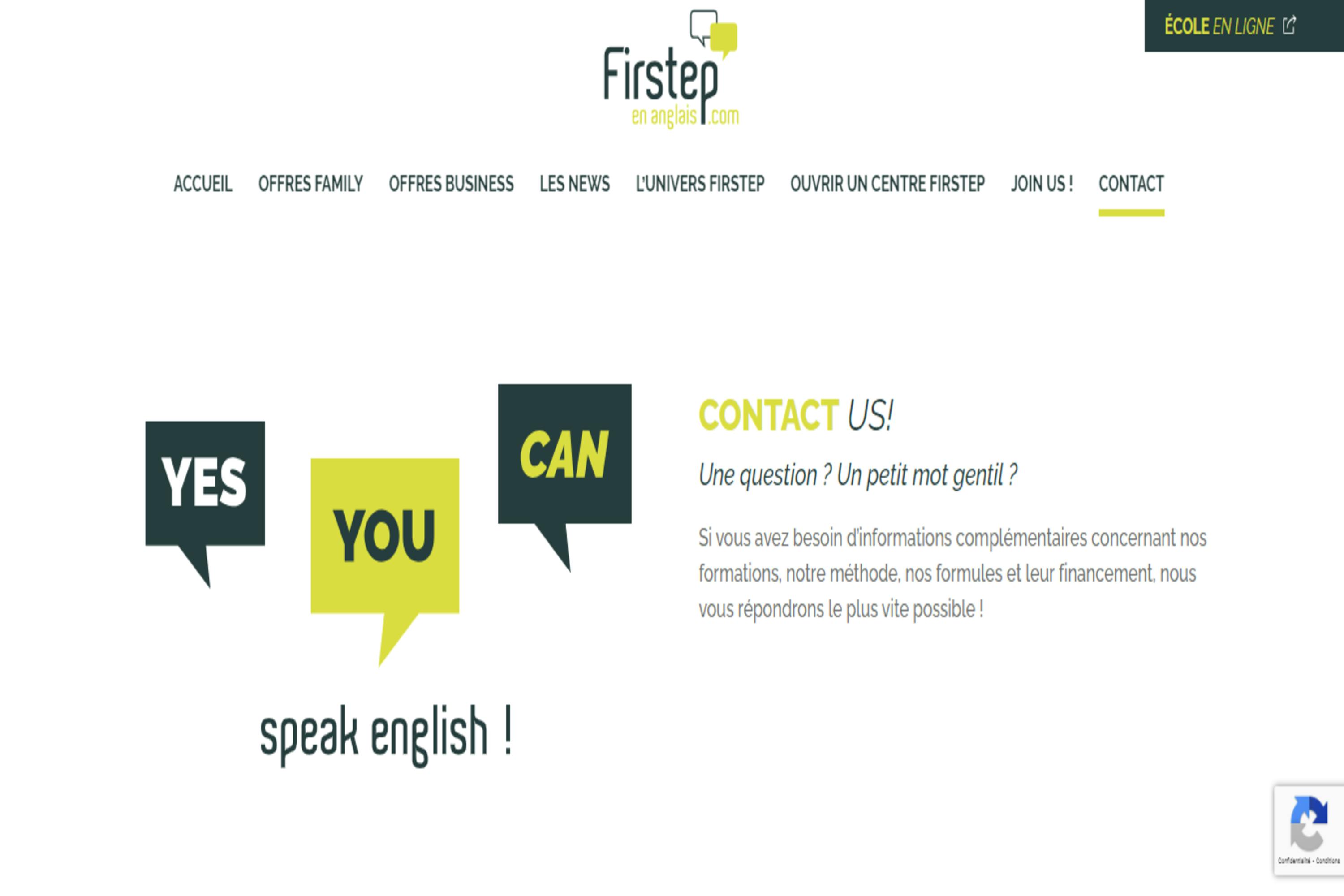 First Step En Anglais