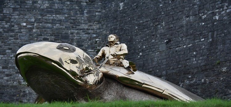 la statue de la tortue de Jan Fabre, Namur, Belgique