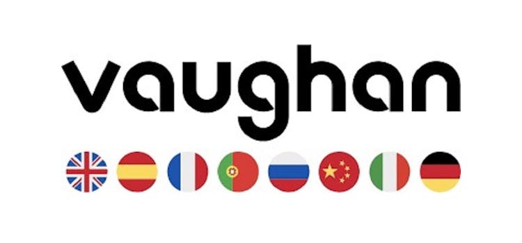 Logo del Grupo Vaughan con Banderas.