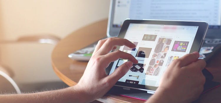 Tablet | person using tablet