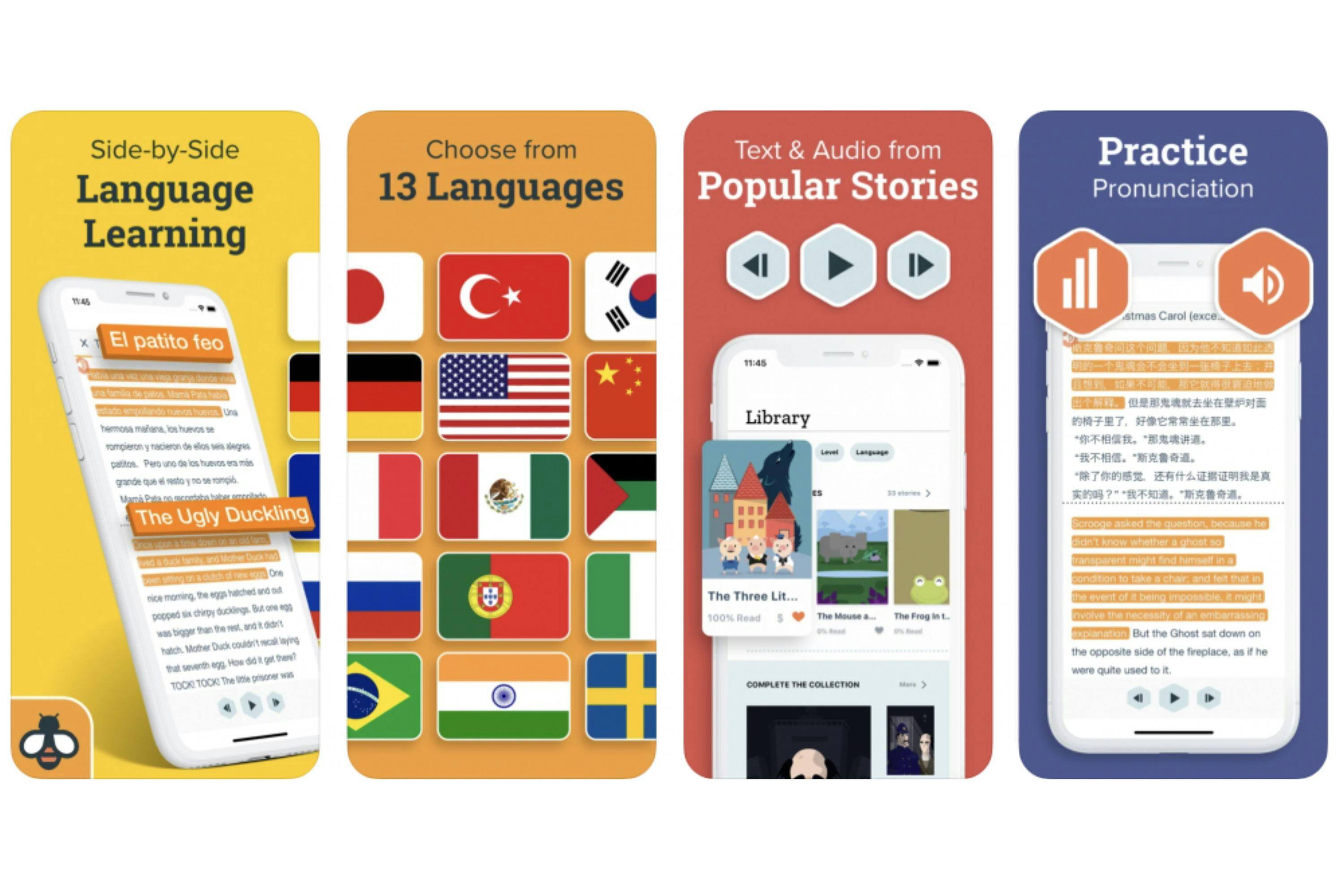 Aprender Inglês com o Beelinguapp