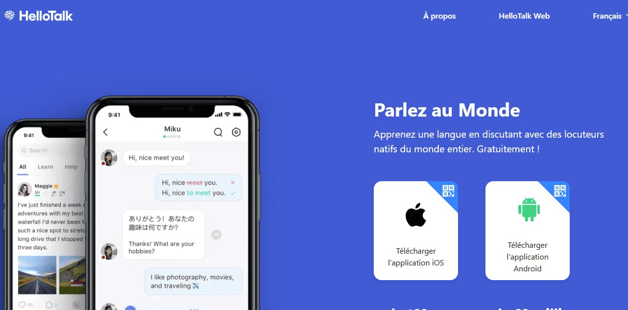 HelloTalk website