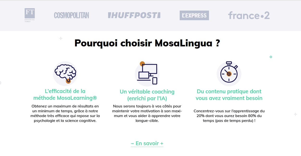 Mosalingua site web