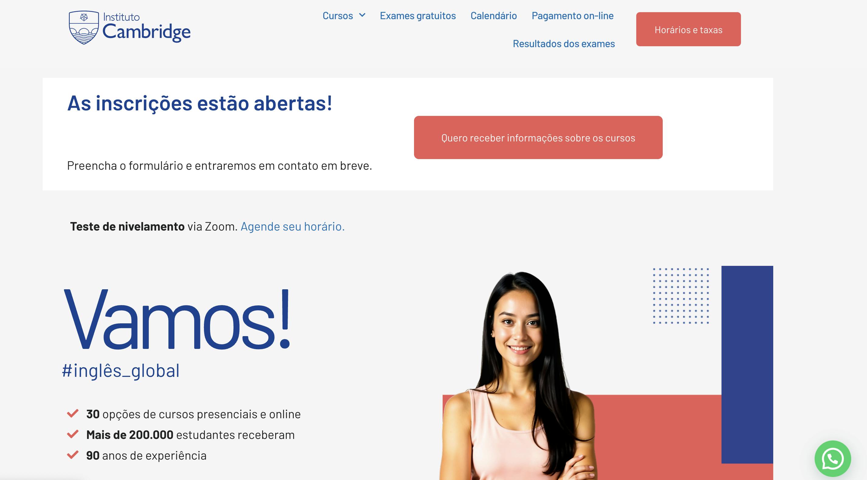 Vantagens e desvantagens Instituto Cambridge Argentina