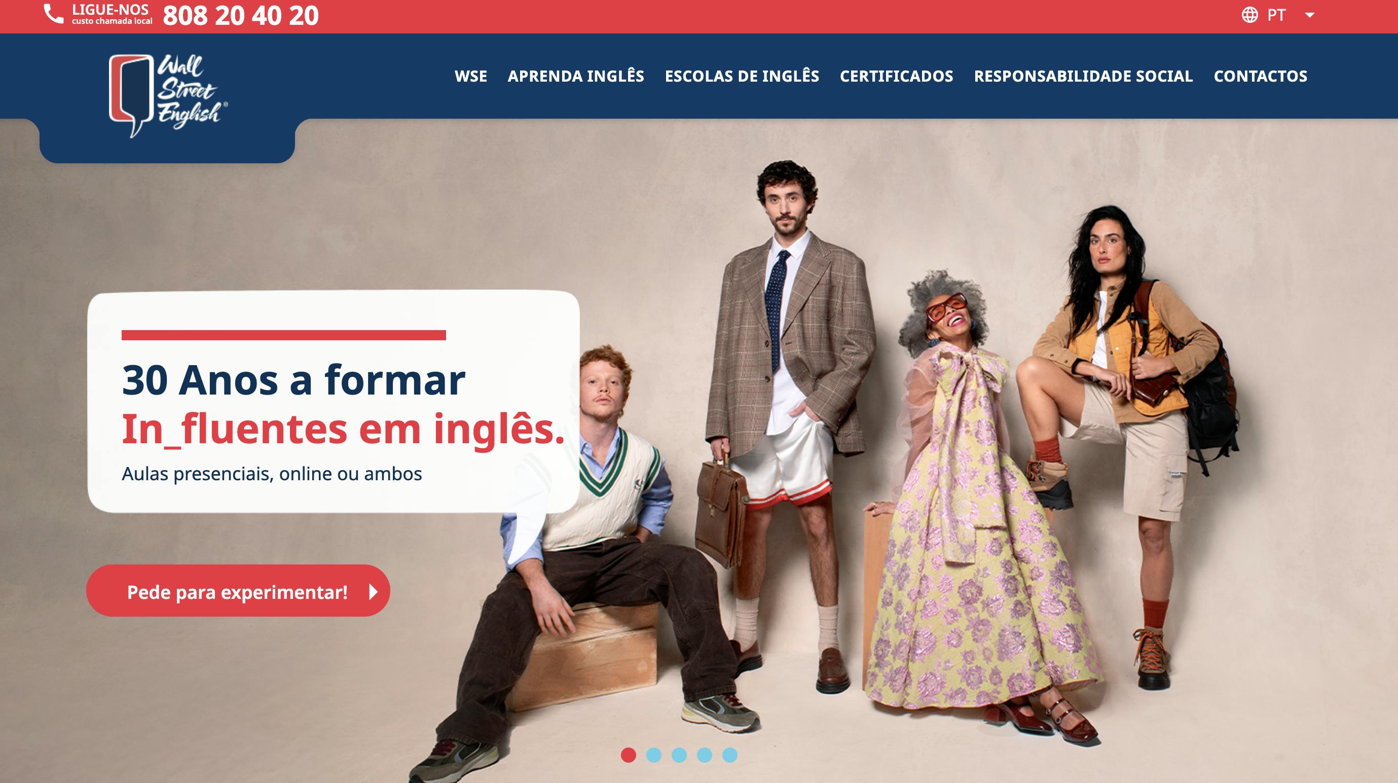 Wall Street English 50 anos de experiência