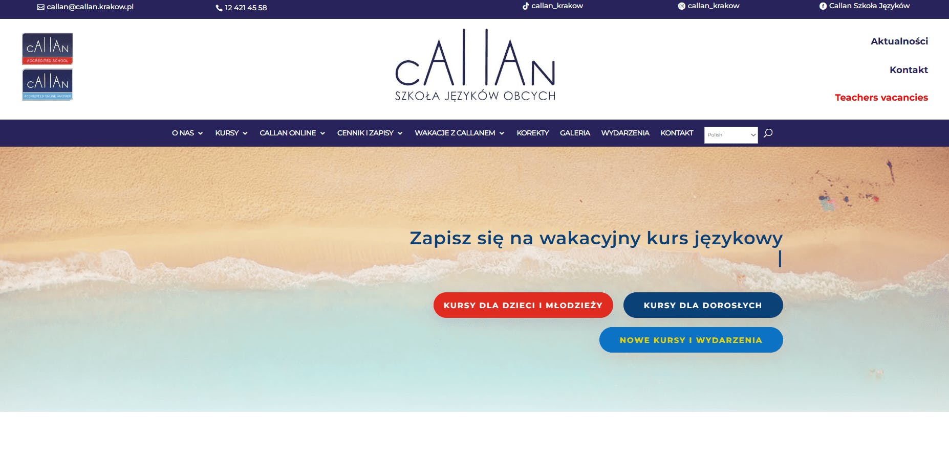 Callan Method Kraków - strona główna