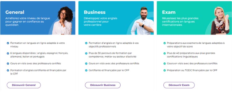 Types de cours chez GlobalExam