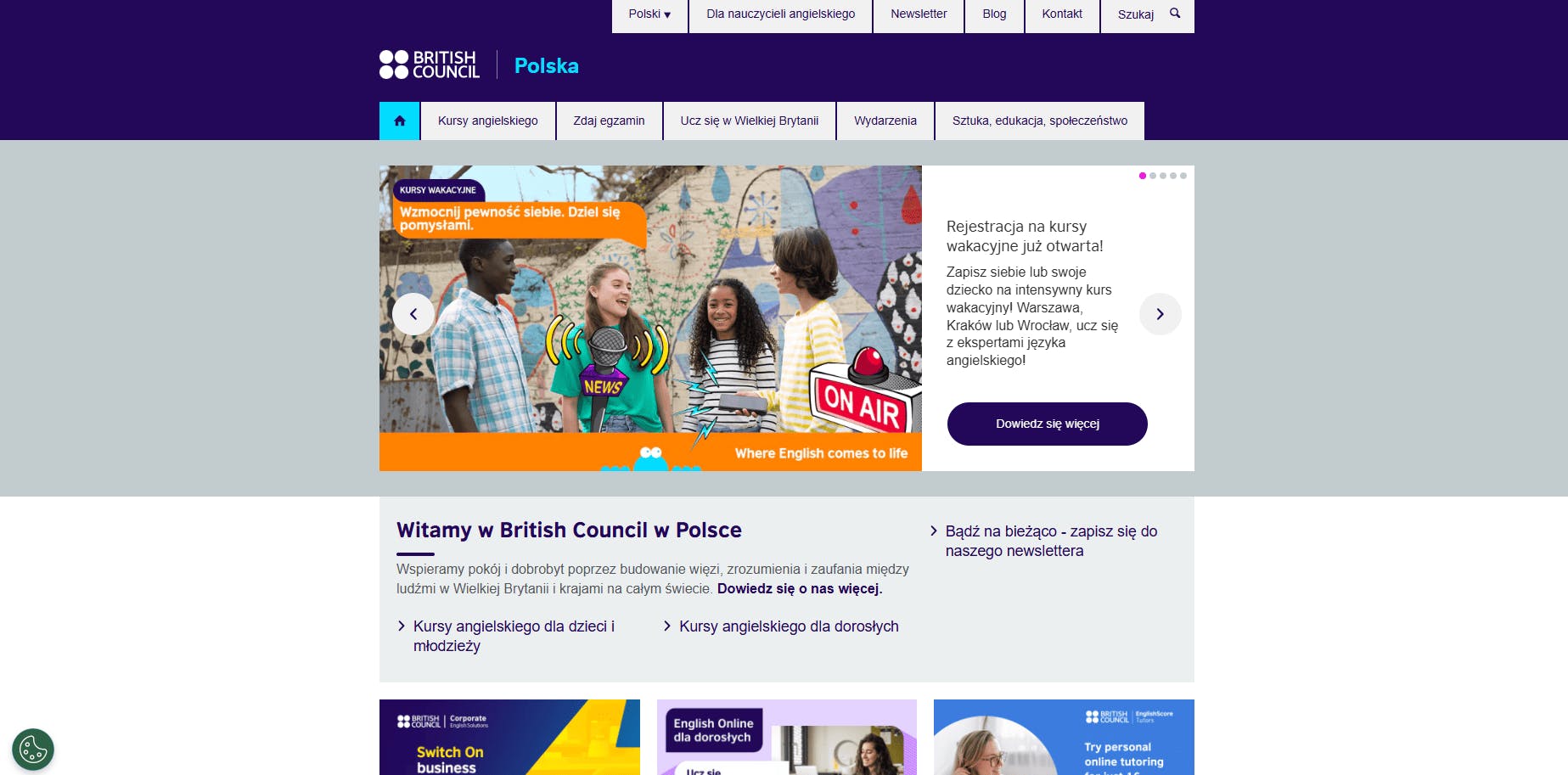 British Council Warszawa - strona główna