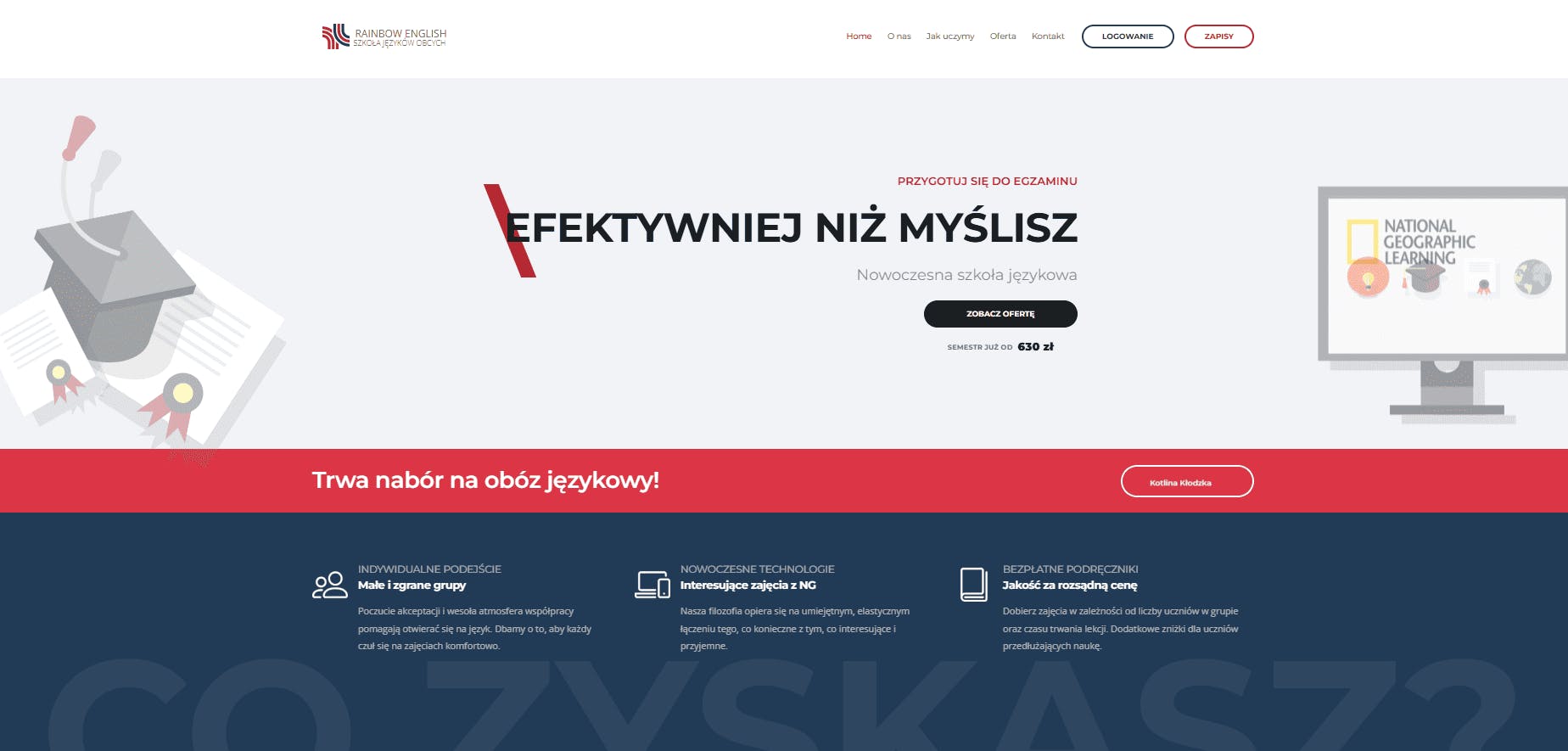 Rainbow English - strona główna