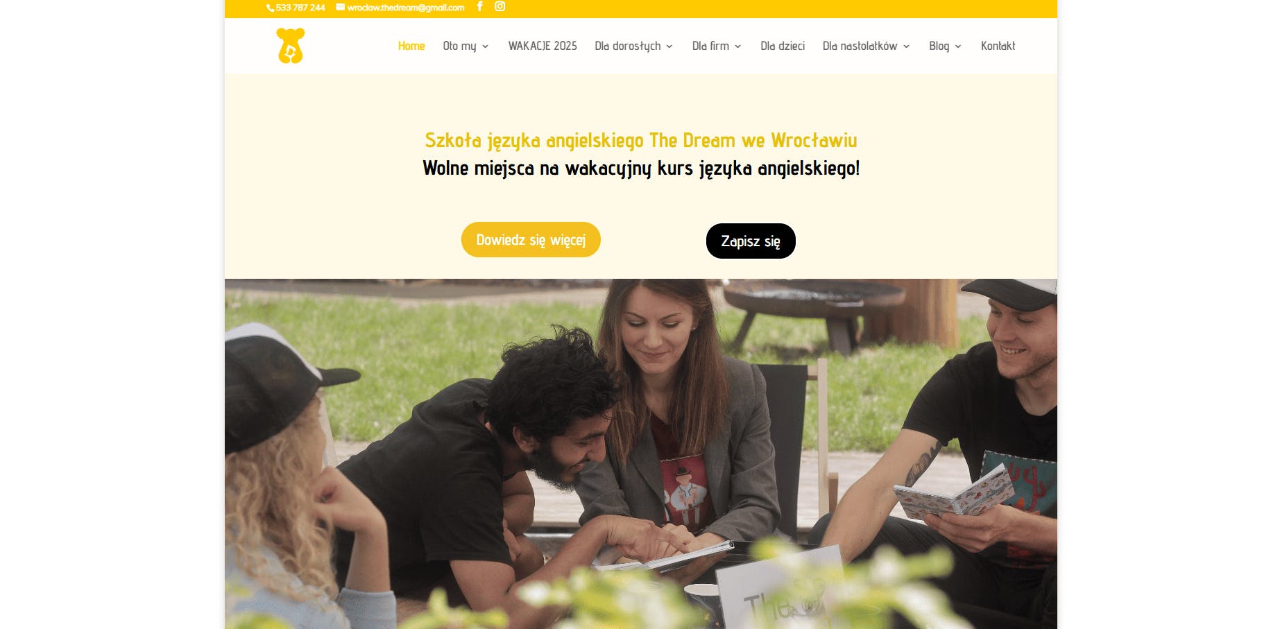 The Dream - strona główna